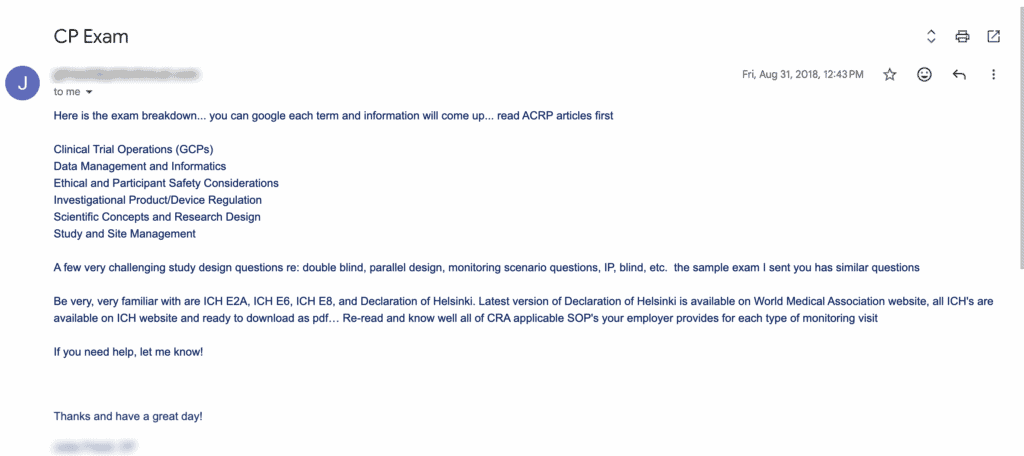 ACRP Exam what to study